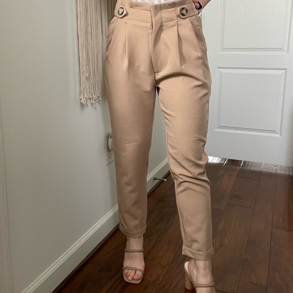 Size XS Tan High Waisted Pants